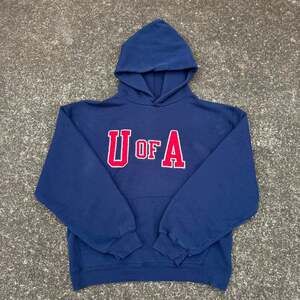 Russell Athletic University of Arizona Hoodie - Navy Blue, Embroidered U of A, S